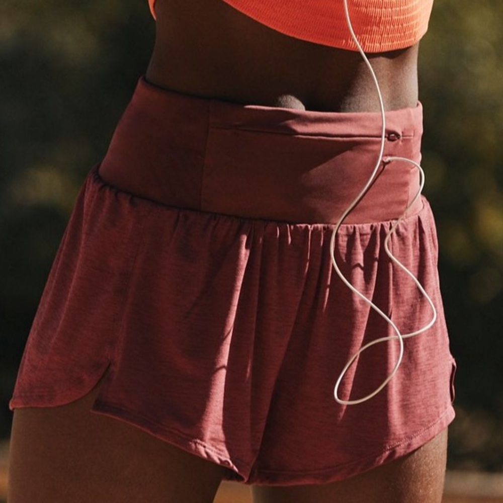 sour cherry free people tempo light as air run shorts